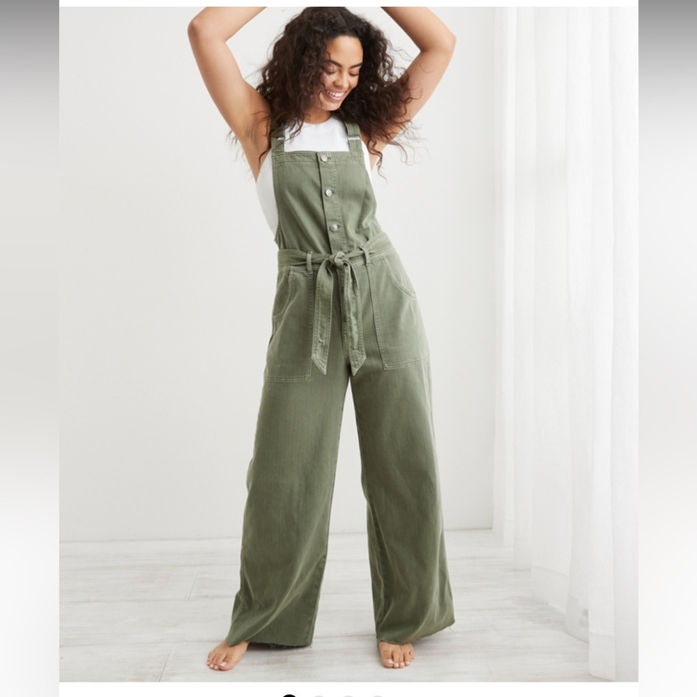 AERIE SKATER PANT OVERALLS